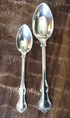 Antique 875 Silver Spoon Set Teaspoon & Soup RP LATVIA Former USSR 71g Vintage • $79.99