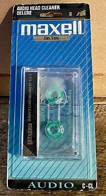 Maxwell Audio Cassette Head Cleaner Deluxe Dry Type C-CL Vintage And Sealed NEW • $4