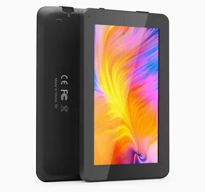 Tablet PC -6.0 Quad Core 16GB Fast Kids Growth Tablet Google Android 7inch Black • £102.99