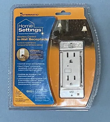 Intermatic Home Settings Z-Wave Control Receptacle Wireless Outlet Plug HA01C • $19.95