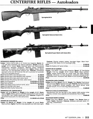 2006 Print Ad Of Springfield Rifle Model National Match M1A Super Match W Camo • $9.99