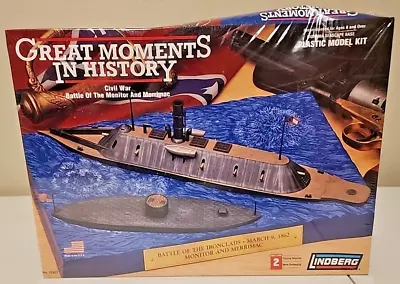 Lindberg Civil War Battle Of The Monitor Merrimac Kit #77257 Sealed Dented Box • $32.99