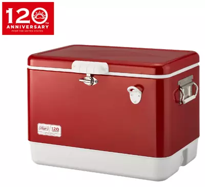 Coleman 120th Anniversary 54qt Steel Belted Cooler Cool Box – Limited Edition • £199.99