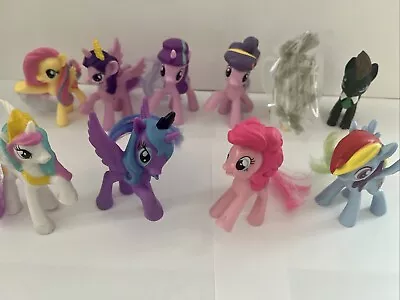 My Little Pony Friendship Is Magic Lot Of 9 2-1/2” Figures - Luna Celestia Etc • $15