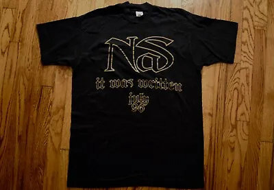 1996 NAS It Was Written Vtg 90s Rap Hip Hop Promo Illmatic T-shirt Mobb Deep XL • $1499.99