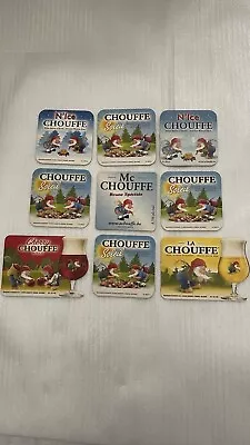 La Chouffes/Mc Chouffe Beer Coasters Set Of 9 • $25