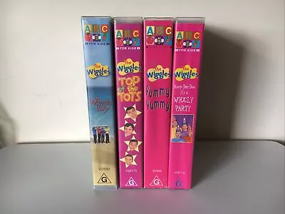 Lot Of 4 Wiggles Vhs Tapes Abc For Kids Video • $16