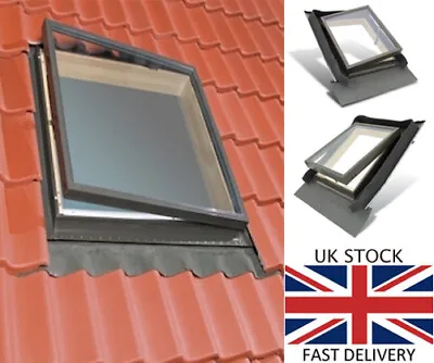 £94 • Buy  Fenstro 45x55cm Double Glazed Skylight Access Roof Window Integrated Flashing