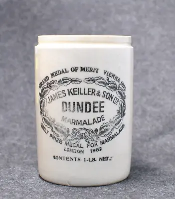 SUPERB!!! JAMES KEILLER & SONS DUNDEE MARMALADE 1lb STONEWARE JAR POT • £29.50