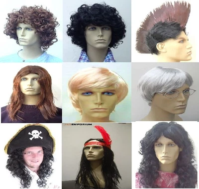 Wigs Wigs Wigs!! Men's Wigs! All Men's Wig Styles Available. Pick Your Style! Uk • £8.04