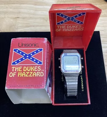 Vintage Unisonic Dukes Of Hazzard Multi Car Game Watch With Box Not Running • $99.99