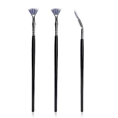 3 PCS Dolly Mascara Fan Brush Angled Fan Shaped Eyelash Brush Eyelash Eyebrow... • $10.09