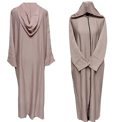 Moroccan Women Hooded Abaya Jalabiya Long Dress • £37