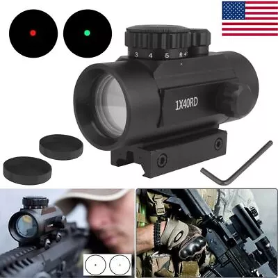 1x40 Tactical Optics Red Green Dot Sight Scope Picatinny 11mm /20mm Rail Mount • $18.34