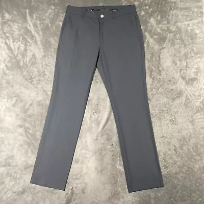 Bonobos Golf Pants Mens 32x32 Gray Chino Highland Tour Slim Flat Front Stretch • $27.88