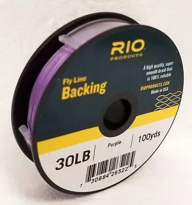 Rio 30 Lb 100 Yard Spool Of Dacron Backing In Purple Fly Line & Reel Backing • $9.25