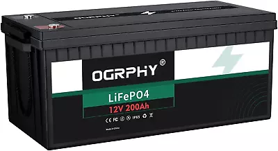 12V 200Ah Lifepo4 Battery 2560Wh Grade A Cells Deep Cycle Battery With BMS Up  • $578.47