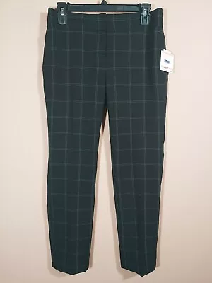 Women's Kasper Black Plaid Dress Pants Petite Size 2P Vanilla Ice • $18