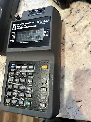 $1350 • Buy Wandel & Goltermann SPM-33A Portable Selective Level Meter 50hz-2Mhz