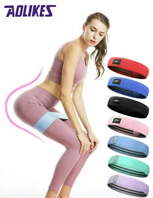 $6.65 • Buy AOLIKES® Resistance Booty Bands Hip Circle Loop Bands Set Gym Home Exercise AU