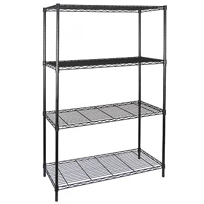 4-Shelf Metal Wire Shelving Rack Shelf Adjustable Heavy Duty Storage Organizer  • $44.58