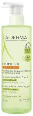 A-DERMA Exomega Control 2in1 Emollient Cleansing Gel Anti-Scratching 500ml • £47.53