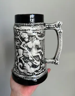 Vintage Beer Stein Medieval Knight Armor Joust Renaissance Mug Bar Breweriana • $24.99