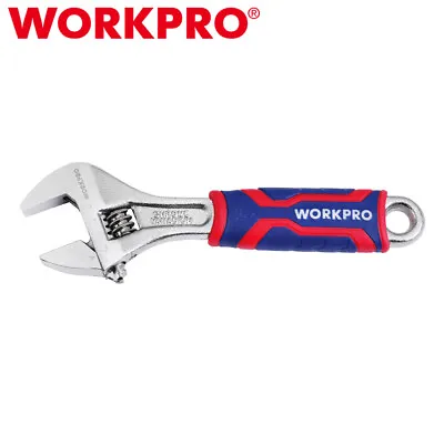 WORKPRO 6-inch Adjustable Wrench Wide Jaw Opening Wrench Metric/SAE Scale Wrench • $17.99