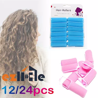 $7.95 • Buy Hair Styling Rollers Curlers Twist Heatless No Heat Magic Sponge Foam Cushion