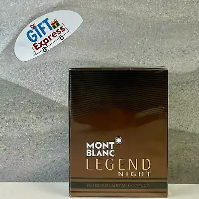 Mont Blanc Legend Night Perfume Men 3.4 Oz/ 100 Ml EDP New Sealed NEW In BOX • $42.95