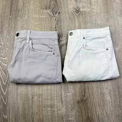 J Brand Jean Shorts Mens Size 31 Cut Offs Lot Of 2 Shorts Gray And White • $24.95