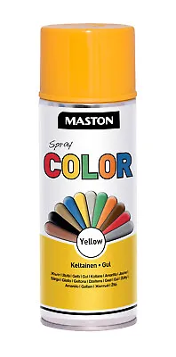 Maston Spray Paint Color Yellow Gloss 400ml • £7.99