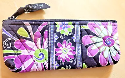 VERA BRADLEY  BRUSH And PENCIL CASE PURPLE PUNCH RETIRED - USED • $3.88