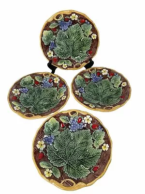 4 Mottahedeh Italian Majolica Plates Museum Quality Reproduction Of Wedgwood • $199.99