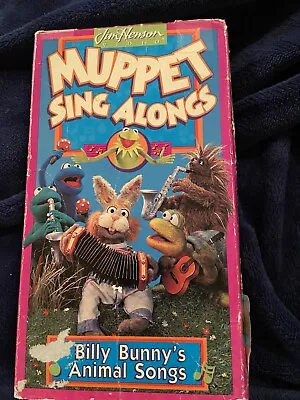 Muppet Sing Alongs: Billy Bunny's Animal Songs (VHS 1993) Jim Henson Kids Rare • $14.99