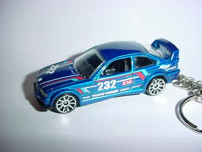 HOT 3D BLUE BMW E36 M3 GTR CUSTOM KEYCHAIN Keyring Key Ornament M 94 Hot Wheels • $18.55