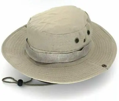 Camo Sun Hat Bucket Cargo Safari Bush Army Boonie Summer Fishing Hats Cap Mens • £6.45