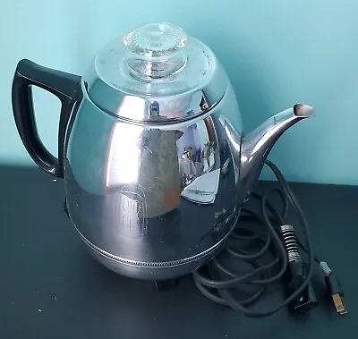 Vtg General Electric GE Electric Pot Belly Coffee Percolator 18P40  • $80