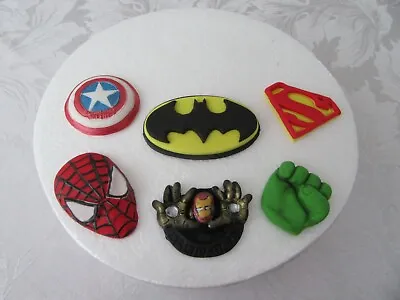 Edible Handmade Marvel Superhero Cupcake/Cake Topper Sugar Paste Decoration* • £14.49