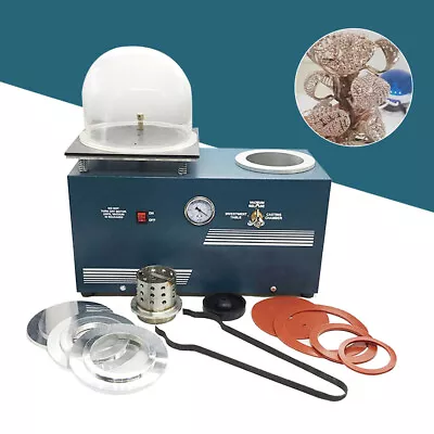 375W 2L Jewelry Lost Wax Cast 5CFM Vacuum Investment Casting Machine Table Top  • $629