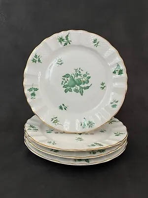 4 Bernardaud Limoges Le Vase Etrusque Green Fruit & Gold Accents Salad Plates • $40