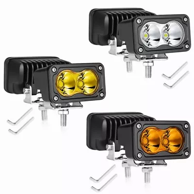 2x 3  LED Work Light Spot Cube Ditch Pods Driving Fog Lamp Offroad ATV UTV Boat • $36.99