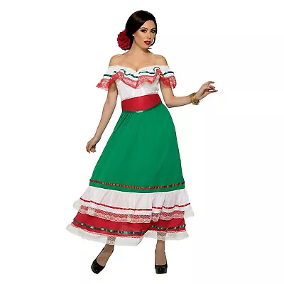 Women's Mexican Traditional Cinco De Mayo Dancer Coco Costume Fiesta Dress XS-XL • $29.95