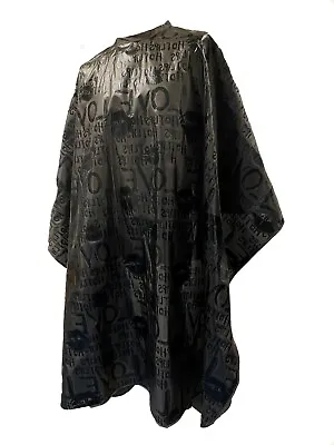 £9.99 • Buy Pro Hairdressing Gown Black Hotlips Waterproof Hair Salon Cut Cape Barber Apron