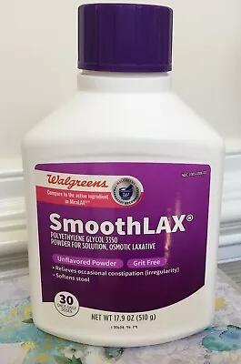 SMOOTH LAX  Powder Mix Compare To MiraLAX -   17.9 Oz  EXPIRES 1/26 - New/SEALED • $16.49