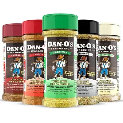 Dan-o's Seasoning 5 Pack Original Chipotle Crunchy Cheesoning Danos Dano-s • $54.99