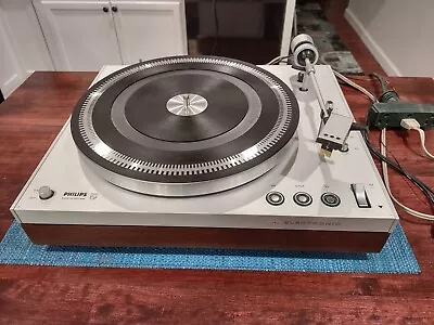 Vintage Philips 212 Electronic Turntable W/ Shure Hi-Hat Cartridge No Needle • $99.99