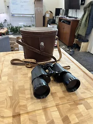 Vintage Nippon Kogaku Tokyo Mikron 8X50 Binoculars W/ Case Japan - Rare Magnify • $80