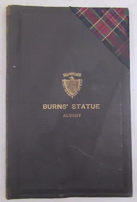 Historical Sketch Of The Burns Statue The McPherson Legacy To The City Of Alban • $150