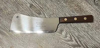 Vintage ROBINSON Knife Co Cleaver USA Carbon Steel • $29.99